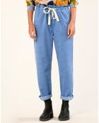 Pantalon en Velours Loni jacinthe