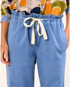 Pantalon en Velours Loni jacinthe