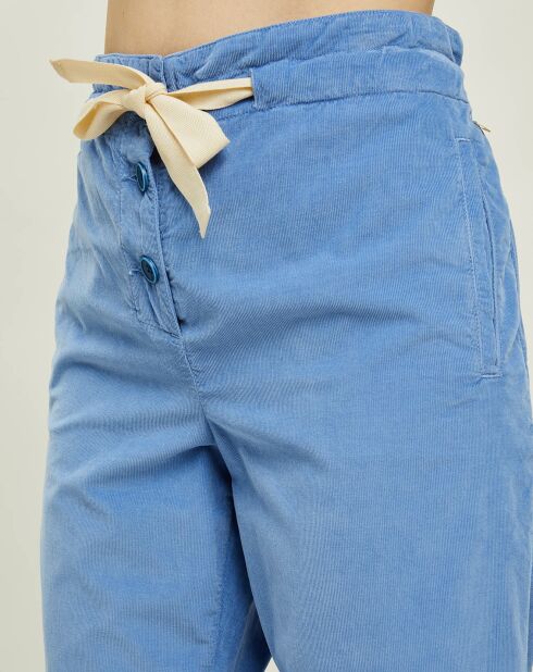 Pantalon en Velours Loni jacinthe
