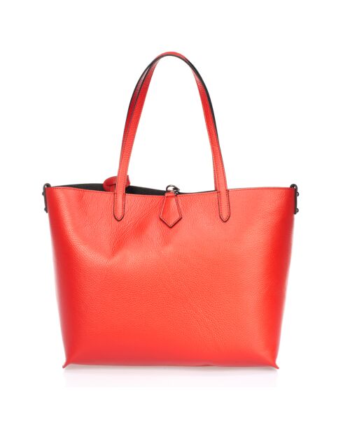 Cabas en Cuir Niobe rouge - 16x13x23 cm