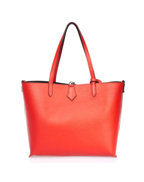 Cabas en Cuir Niobe rouge - 16x13x23 cm