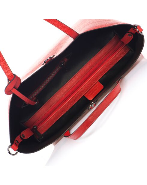 Cabas en Cuir Niobe rouge - 16x13x23 cm