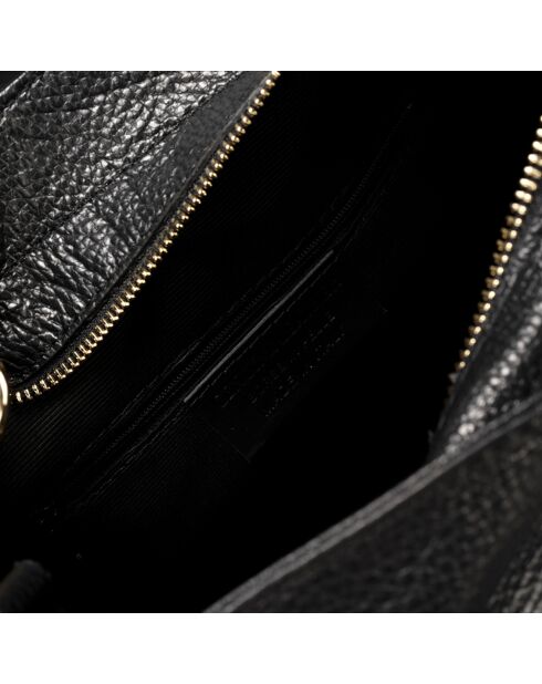 Sac à main en Cuir Helen noir - 33x16x28 cm
