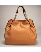 Sac à main en Cuir Helen cognac - 33x16x28 cm