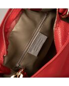Sac à main en Cuir Helen rouge - 33x16x28 cm