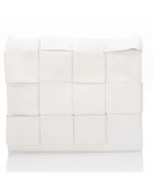 Sac bandoulière en Cuir Mia blanc - 23x5x17 cm
