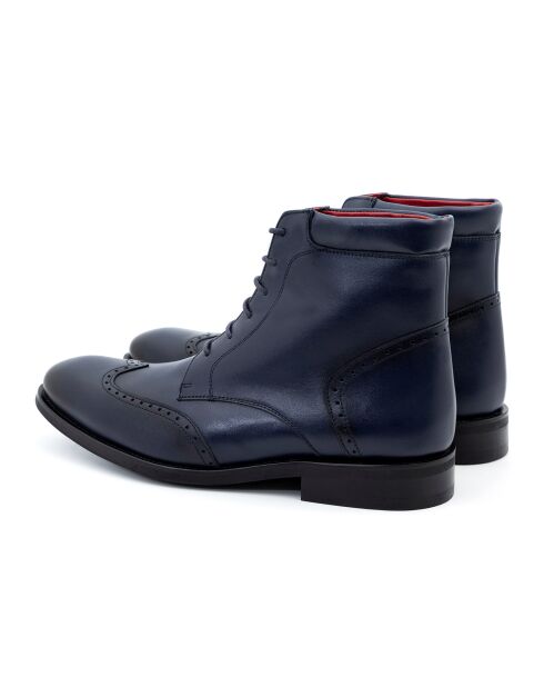 Bottines en Cuir Paramo bleu marine