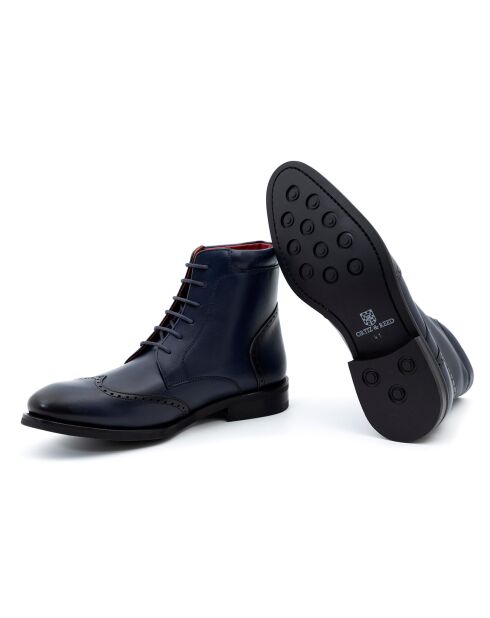 Bottines en Cuir Paramo bleu marine