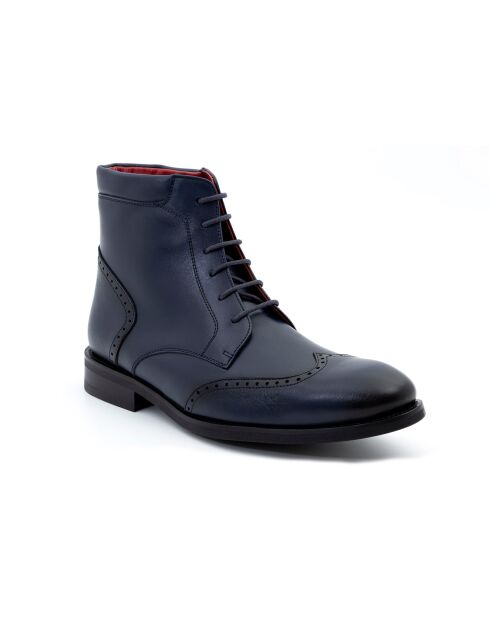 Bottines en Cuir Paramo bleu marine