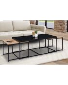 3 Tables Basses Gigognes Liverpool bois/noir