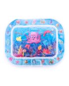 Tapis de jeu à eau gonflable pour bébé Wabbly  bleu/transparent - 64x50 cm