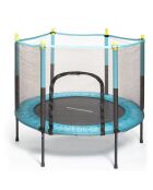 Trampoline pour enfants avec filet de sécurité Kidine  bleu/noir - D.140x121 cm