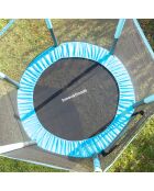 Trampoline pour enfants avec filet de sécurité Kidine  bleu/noir - D.140x121 cm