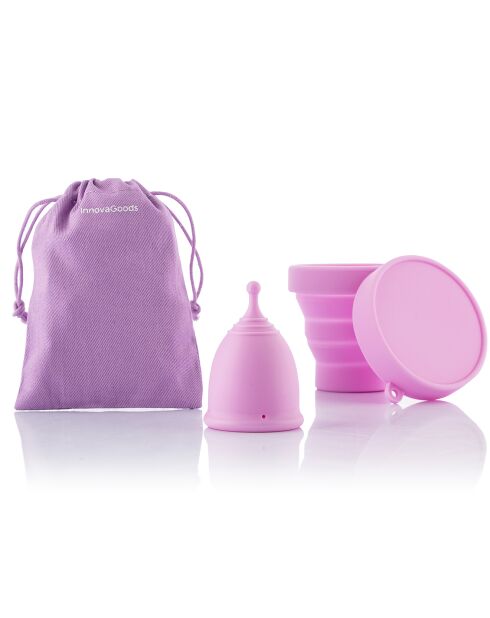 Coupe menstruelle avec accessoires Kuppy L violette