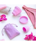 Coupe menstruelle avec accessoires Kuppy L violette