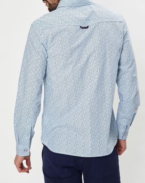 Bixo Regular-Fit-Shirt mit hellblauem Fantasy-Print