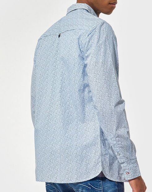 Bixo Regular-Fit-Shirt mit hellblauem Fantasy-Print