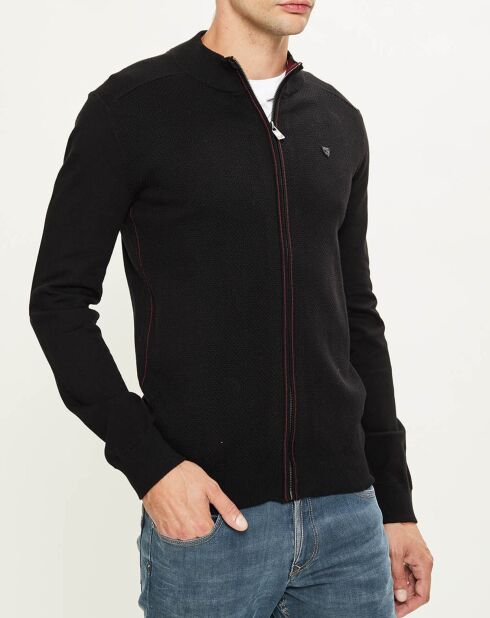 Gilet zippé Dinar noir