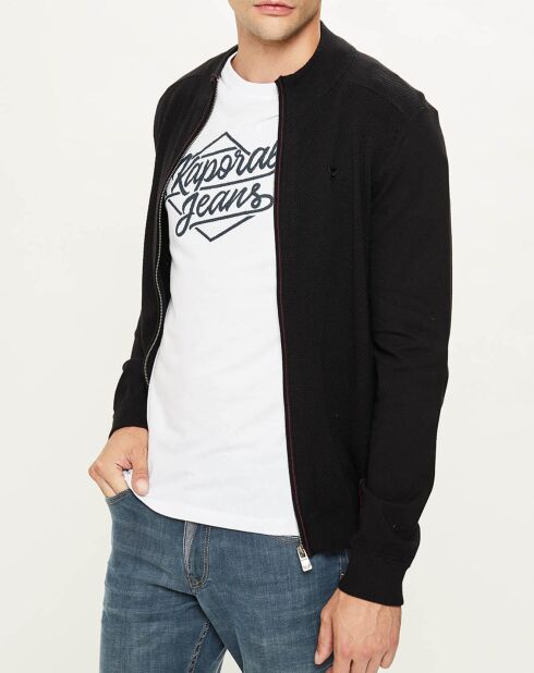 Gilet zippé Dinar noir