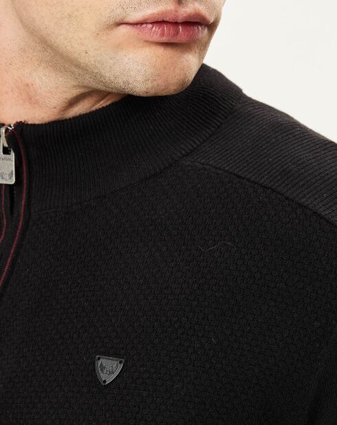 Gilet zippé Dinar noir