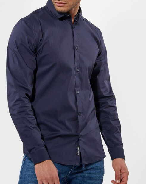 Suraj Slimfit-Hemd, marineblau