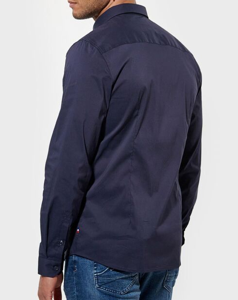 Suraj Slimfit-Hemd, marineblau