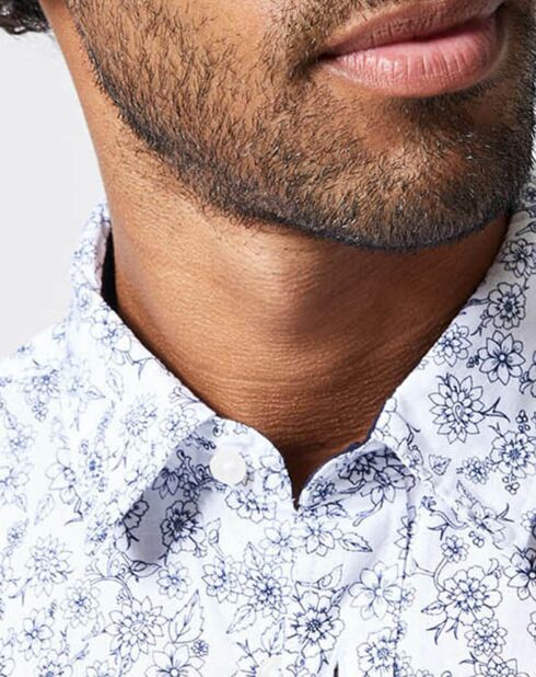 Chemise Birdland Imprimé Fleurs blanche