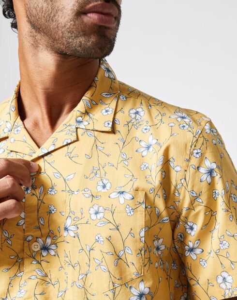 Chemise Cowley Fleurs jaune