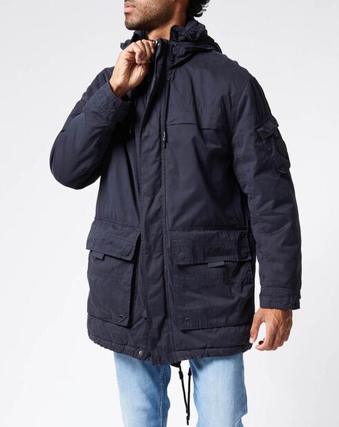 Parka Byron bleu foncé