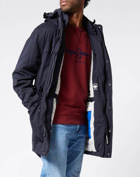 Parka Byron bleu foncé