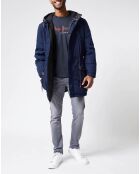 Parka Spencer réversible bleu marine/noir