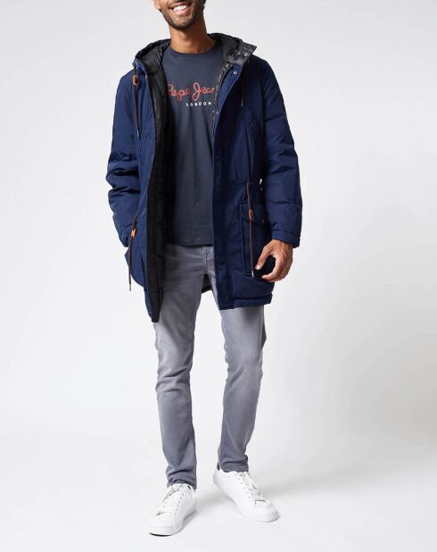 Parka Spencer réversible bleu marine/noir