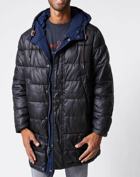 Parka Spencer réversible bleu marine/noir