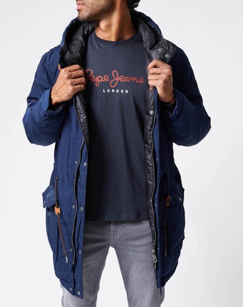 Parka Spencer réversible bleu marine/noir