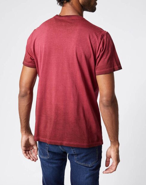 West Sir burgunderfarbenes T-Shirt