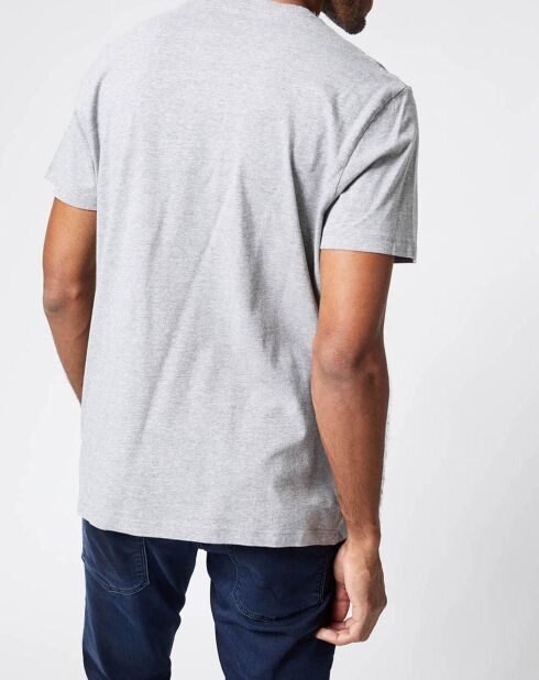 Hellgraues T-Shirt mit Brenton Logo Flaguk