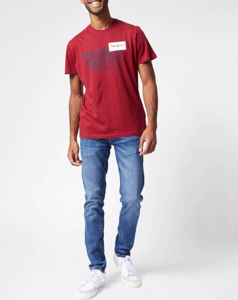 T-Shirt Broderick Logo bordeaux