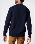 Pull en Laine mélangée Angelo Classic bleu marine