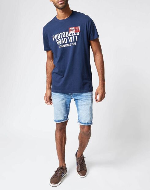 Short Stanley Denim bleu