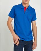 Polo manches courtes bleu