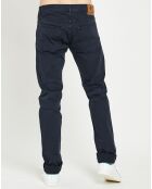 Pantalon ajusté 5 poches marine