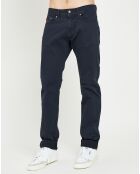 Pantalon ajusté 5 poches marine