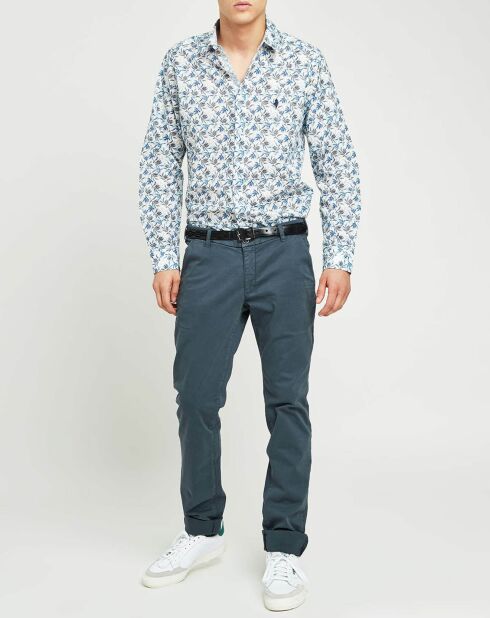 Pantalones chinos ajustados antracita