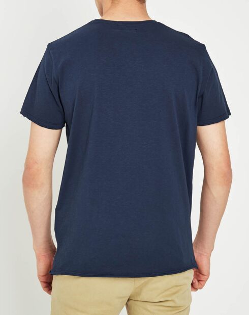 Marineblaues T-Shirt mit Flagge von Gentleman