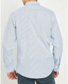 Chemise All Over Minimaliste blanc/bleu
