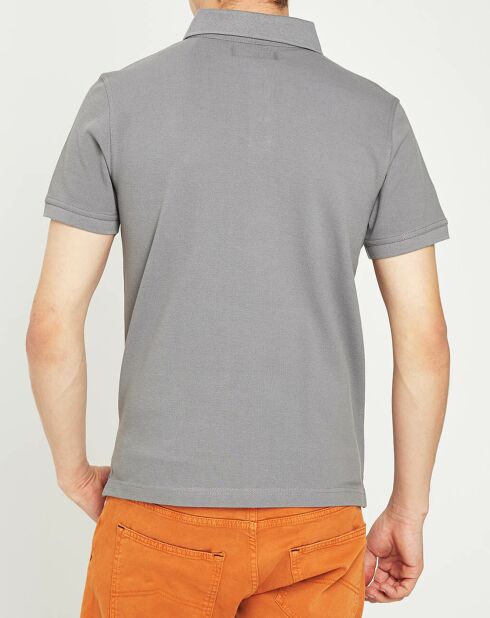 Polo de piqué gris