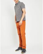 Polo de piqué gris