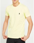 T-Shirt col rond jaune