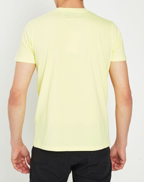 Gelbes T-Shirt mit Rundhalsausschnitt