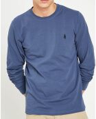 T-Shirt col rond bleu denim